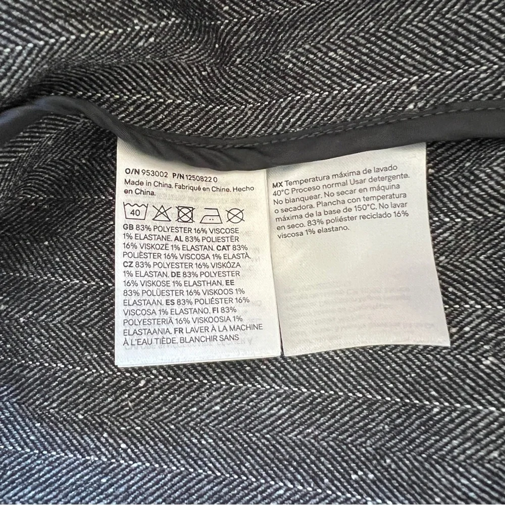 H&M Kids charcoal gray striped sporty collared bomber jacket